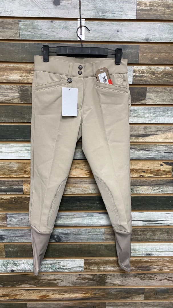USED NWT Beige Ovation Celebrity Secret Slim KP Breeches | 26R