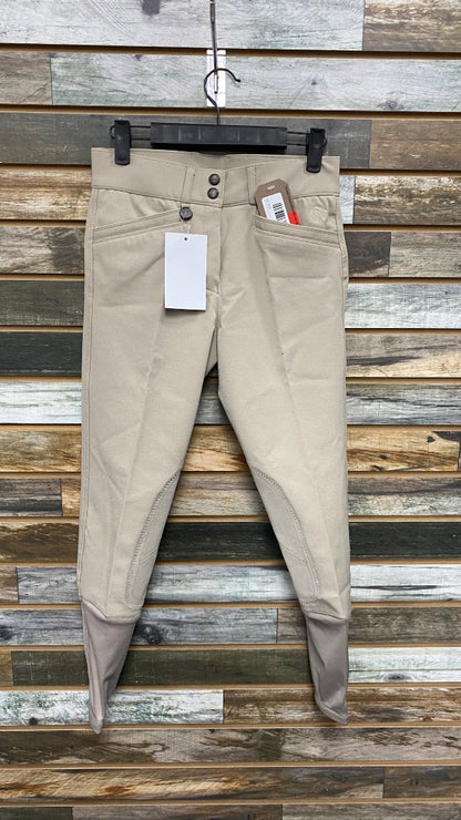 USED NWT Beige Ovation Celebrity Secret Slim KP Breeches | 26R