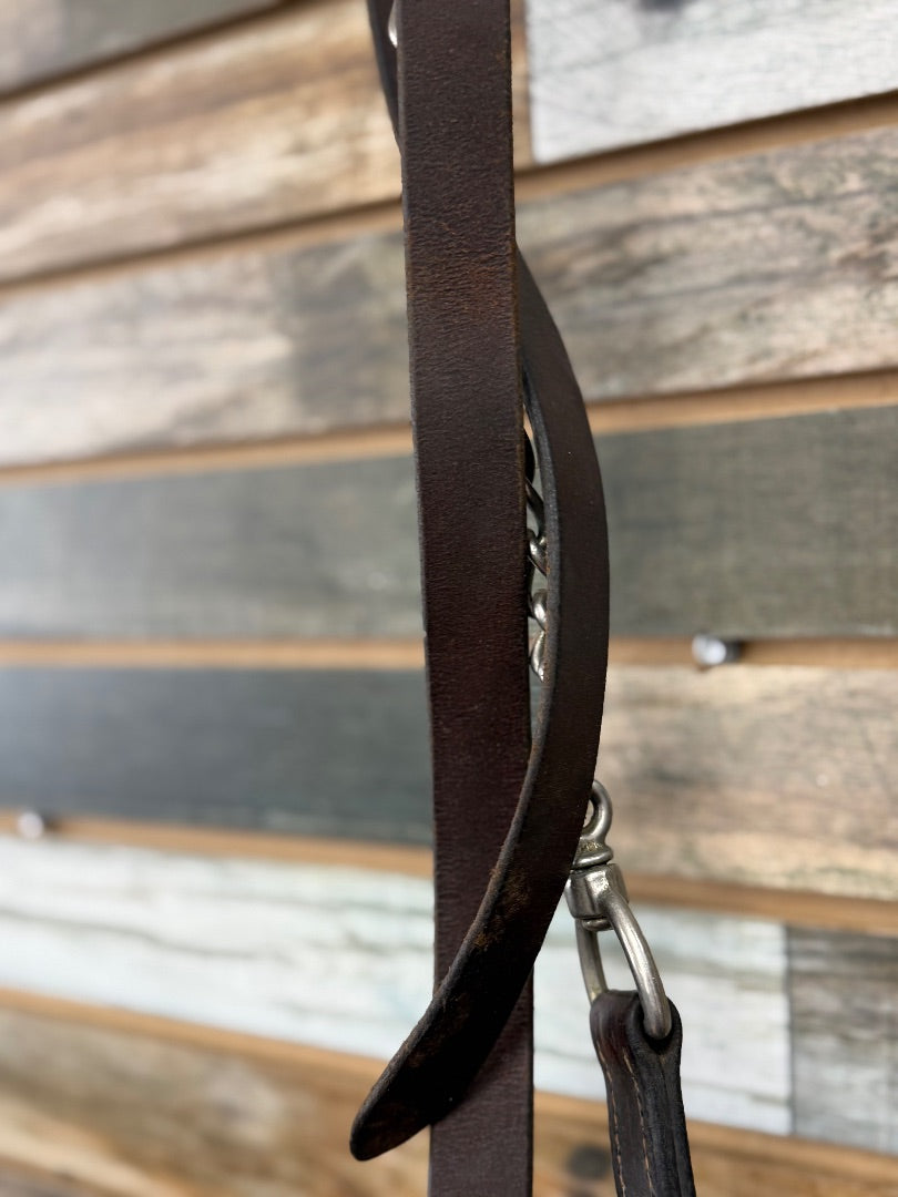 USED Leather Lead with Chain