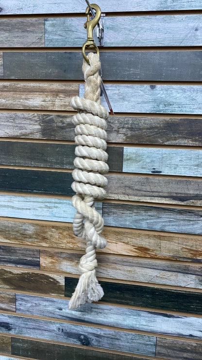 USED  Cotton Lead Rope  White