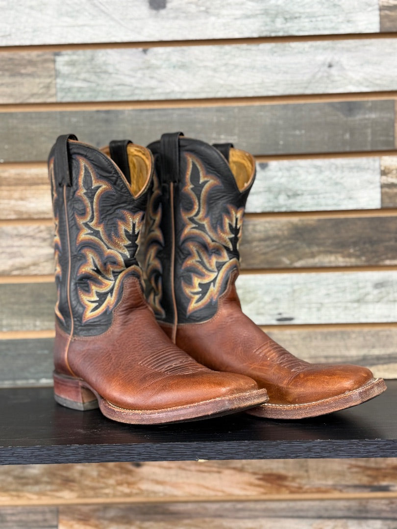 USED Justin Square Toe Boots 8.5