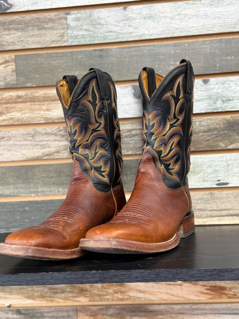 USED Justin Square Toe Boots 8.5