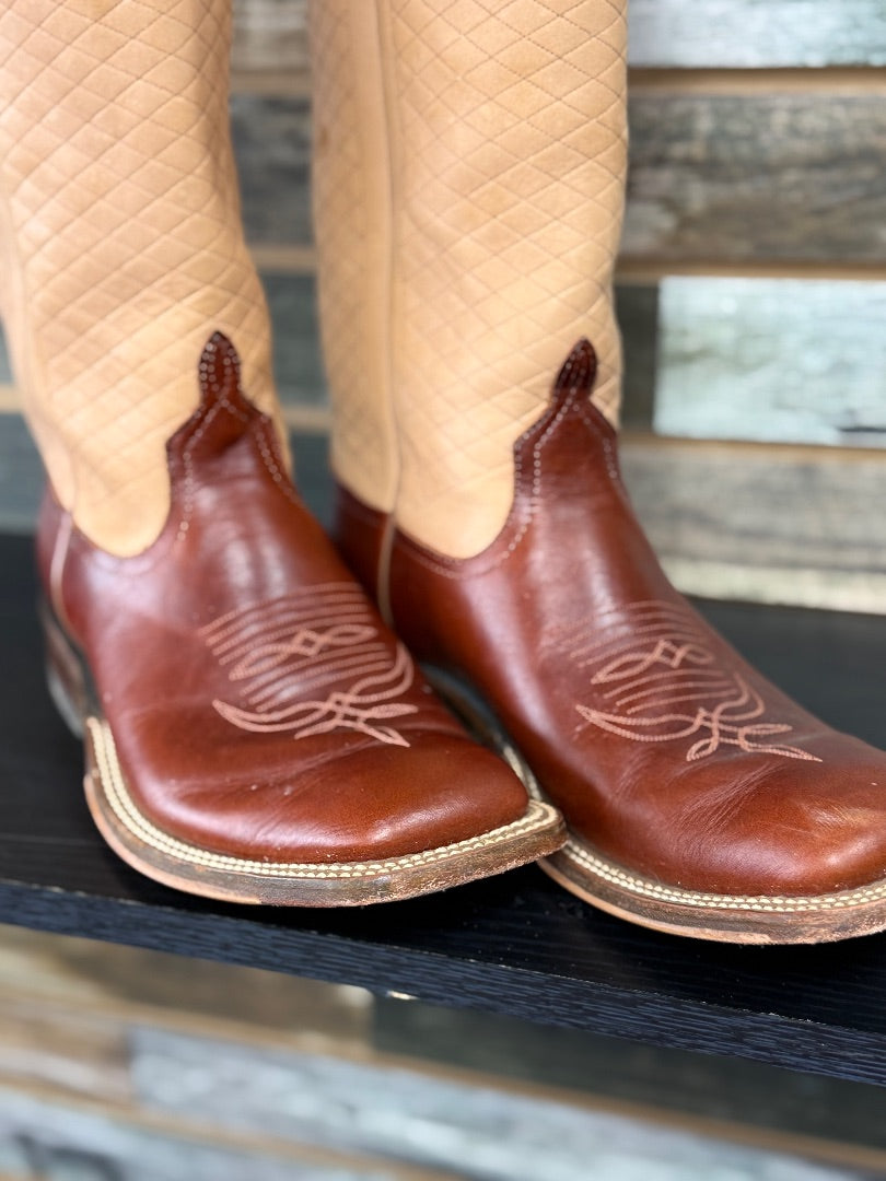 USED Logan Boot Co Square Toe Boots