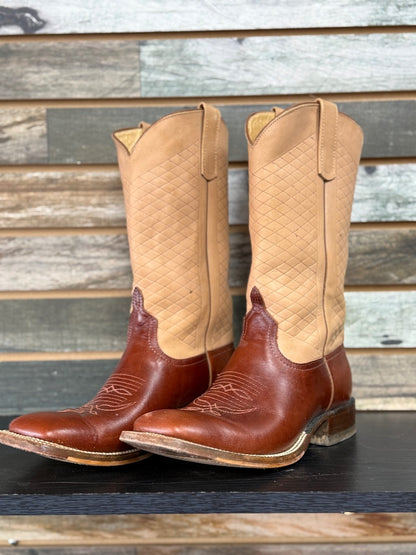 USED Logan Boot Co Square Toe Boots