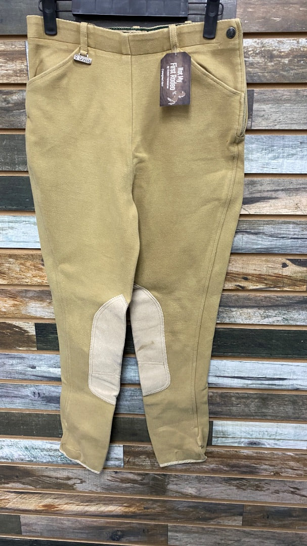 USED Dublin Ladies KneePatch Breech 26 Tan