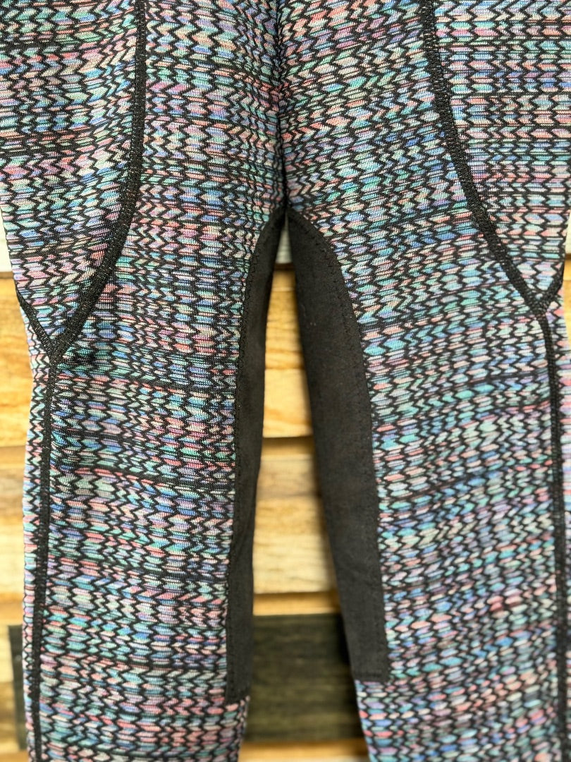 USED Kerrits Youth Rainbow Riding Tights