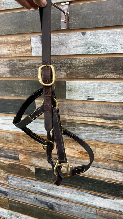 USED Brown Leather Yearling Halter