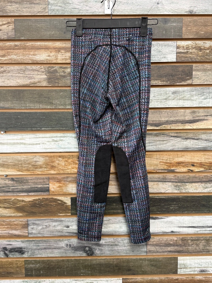 USED Kerrits Youth Rainbow Riding Tights