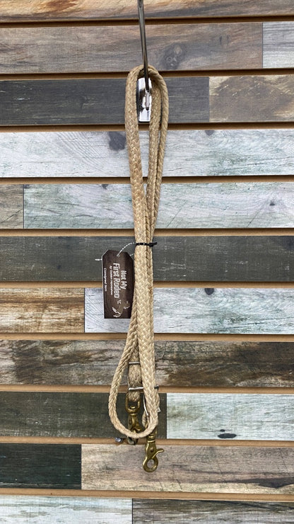 USED  Braided Barrel Reins  White