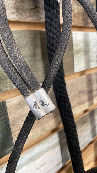 USED Professional’s Choice Rope Halter with Lead Rope Horse Black