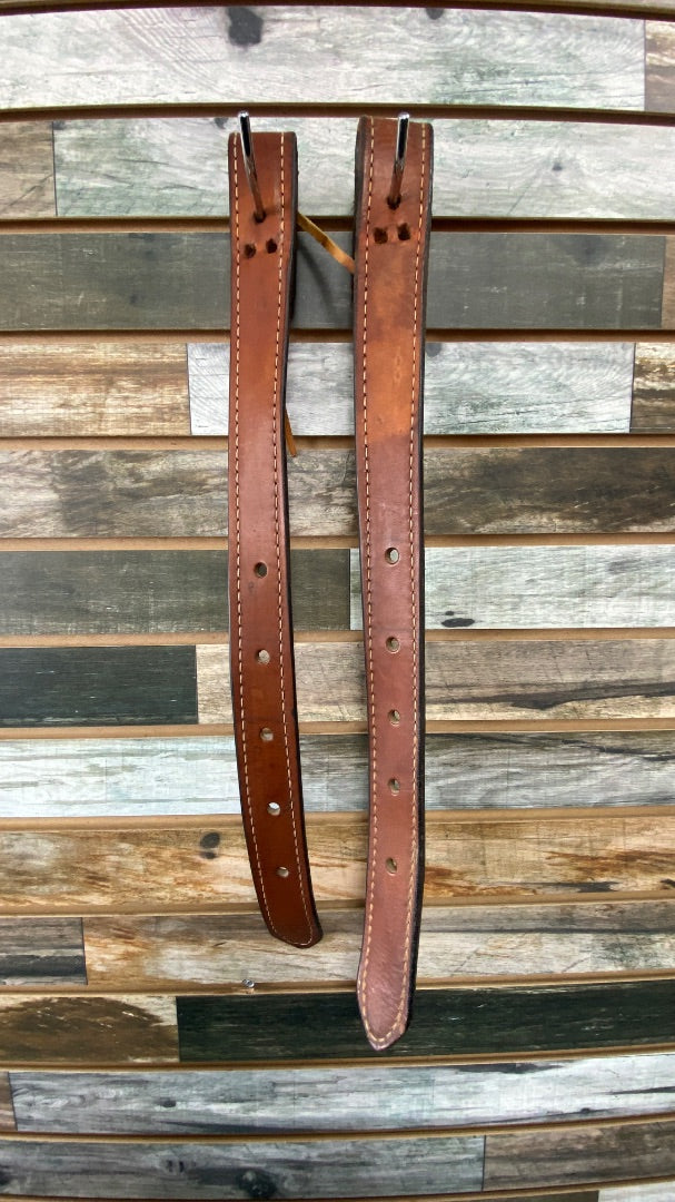 USED Golden Horseshoe Equestrian Leather Off Billet 23 1/2 " Medium Oil