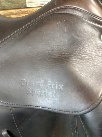 USED Max Benz Grand Prix Spezial English Dressage Saddle 17" Black
