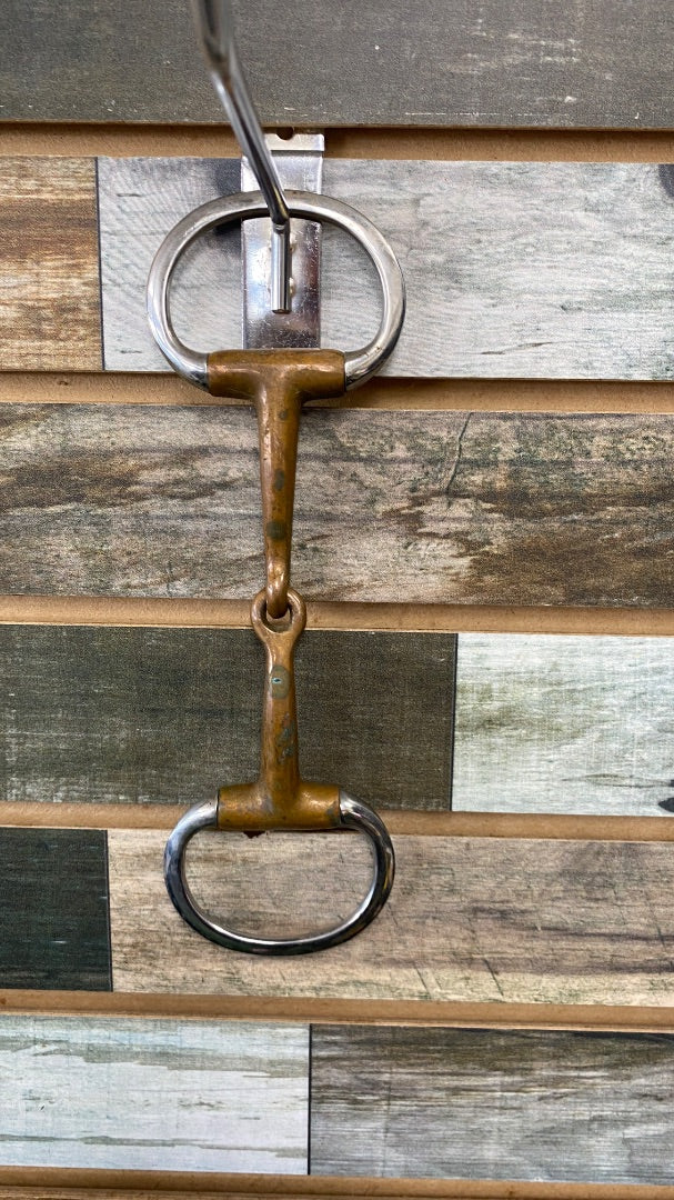 USED  Eggbutt Snaffle Bit with Copper 5"