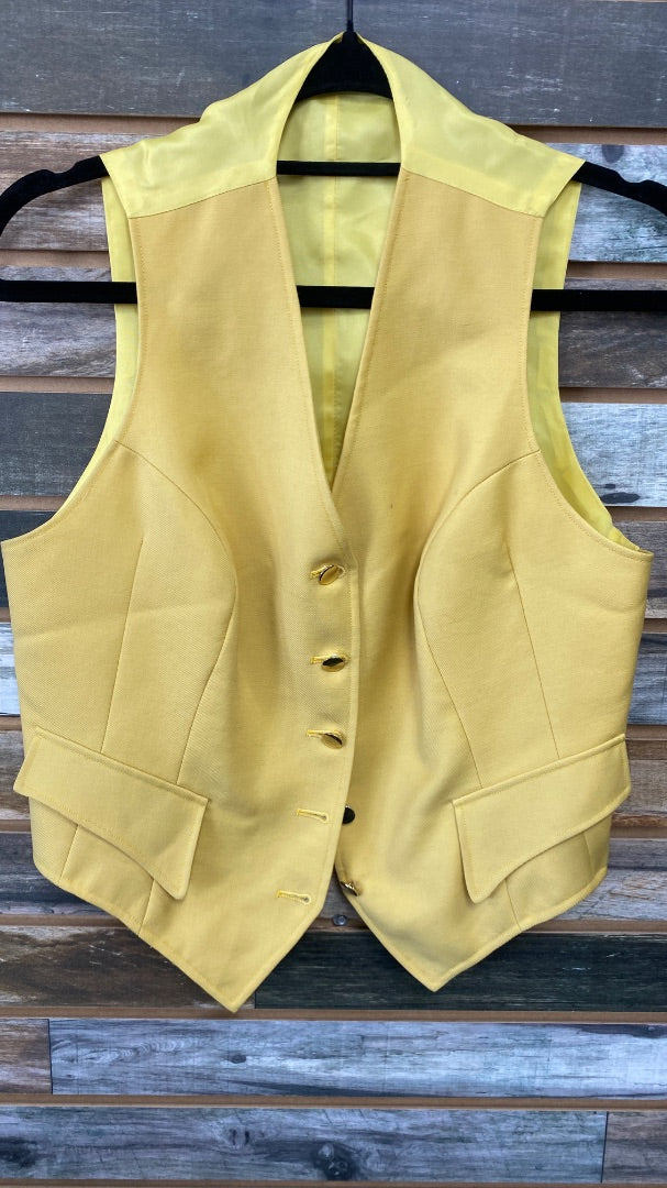 USED Grand Prix Show Vest 16R Mustard Yellow