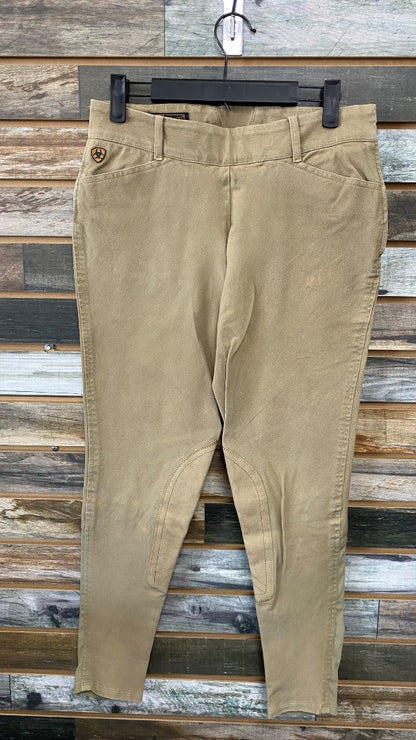 USED Ariat Knee Patch Breeches 26L Tan
