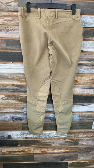 USED Ariat Knee Patch Breeches 26L Tan