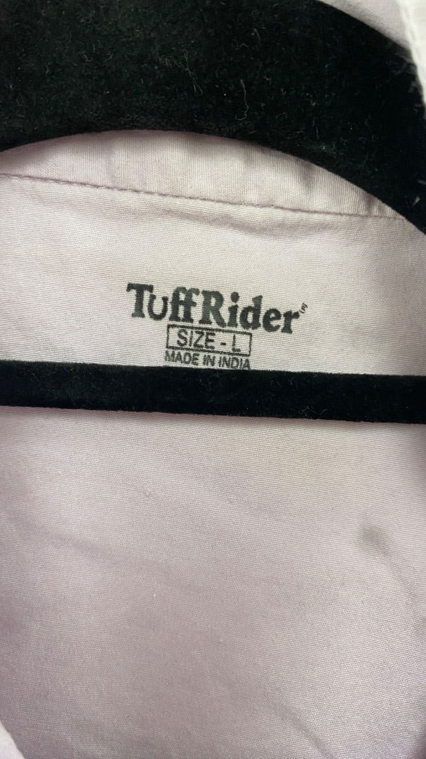 USED Tuff Rider Ladies English Show Shirt Long Sleeve Large Light Purple