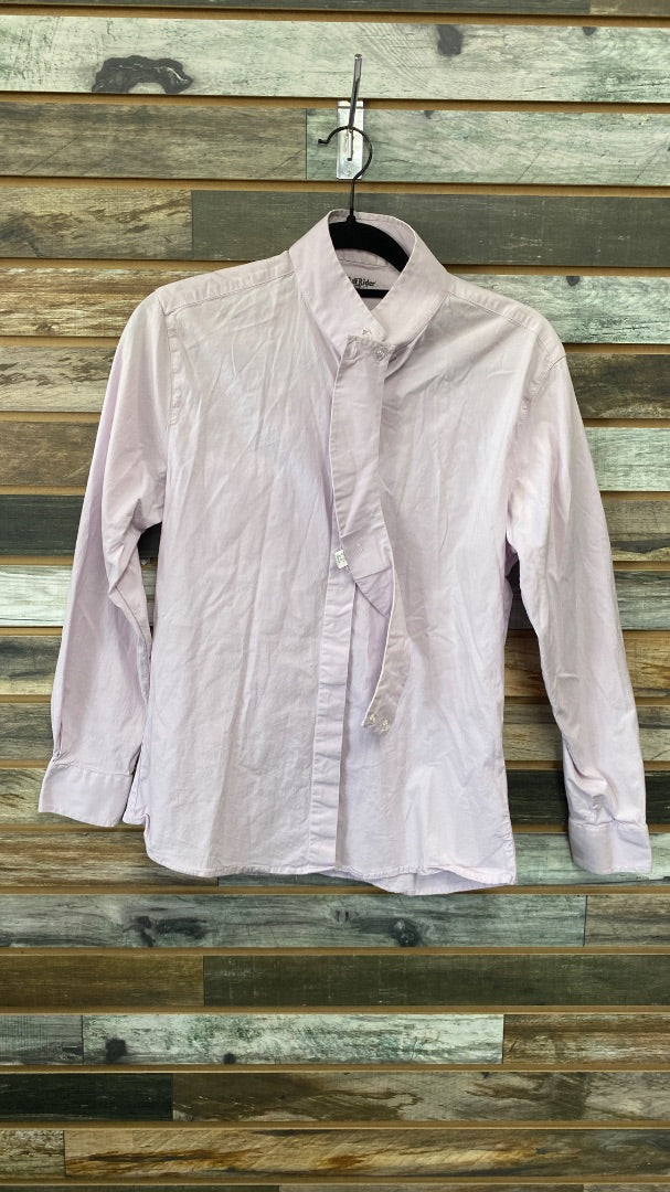 USED Tuff Rider Ladies English Show Shirt Long Sleeve Large Light Purple