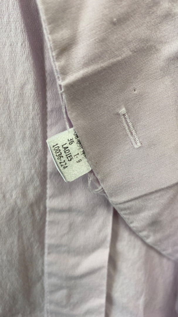 USED Tuff Rider Ladies English Show Shirt Long Sleeve Large Light Purple