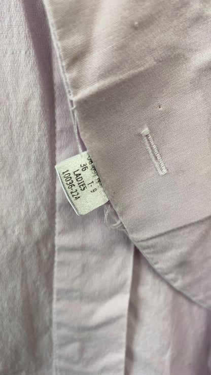 USED Tuff Rider Ladies English Show Shirt Long Sleeve Large Light Purple