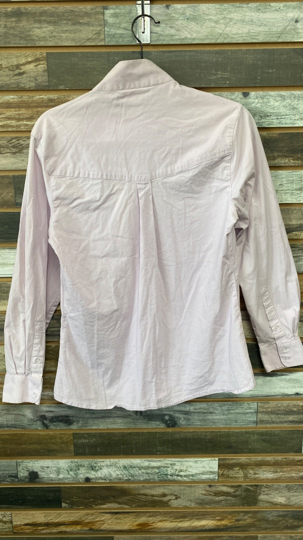 USED Tuff Rider Ladies English Show Shirt Long Sleeve Large Light Purple