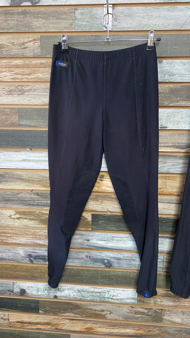 USED Irideon Ladies English Riding Tights  Knee Patch Medium Black