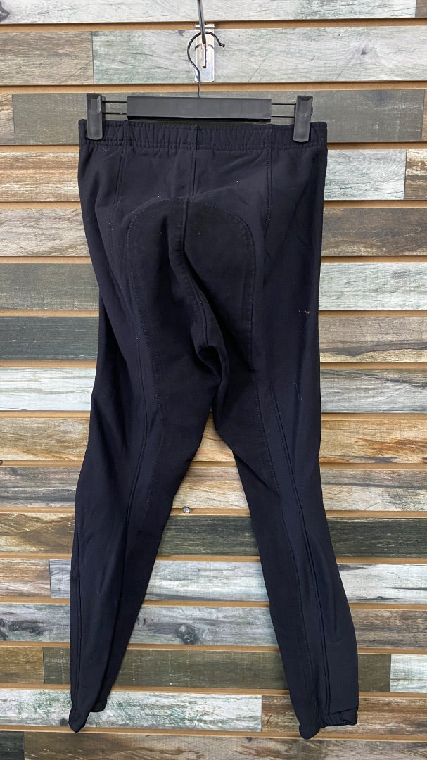 USED Irideon Ladies Riding Tights w/ Knee Patches Large Black