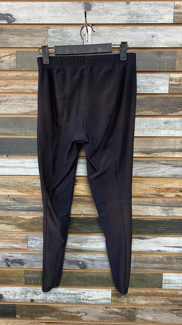 USED Irideon Ladies Riding Tights w/ Knee Patches Large Black