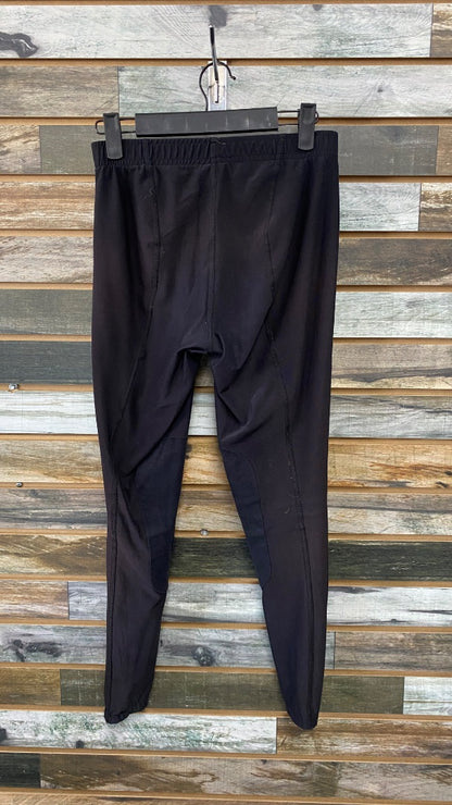 USED Irideon Ladies Riding Tights w/ Knee Patches Large Black
