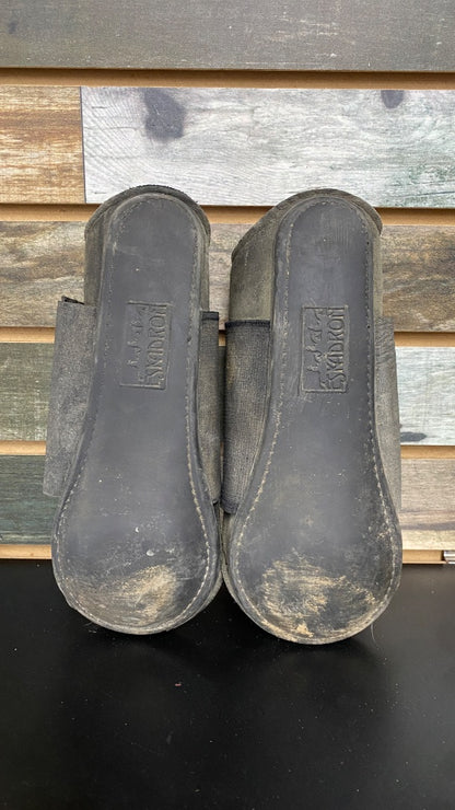 USED Medium Eskadron Hard Shell Brushing Boots -- Heavily Used