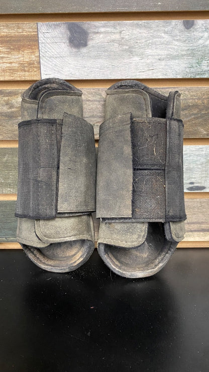 USED Medium Eskadron Hard Shell Brushing Boots -- Heavily Used