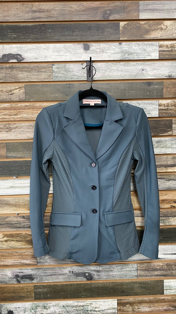 USED Hannah Childs Ladies English Show Jacket XS Cloudy Grey