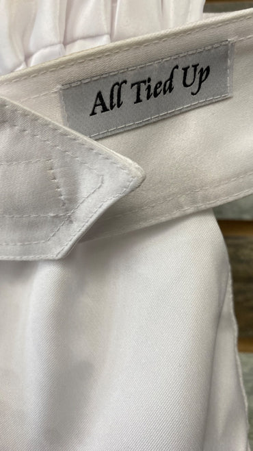 USED All Tied Up Stock Tie  White