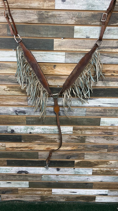 USED Golden Horseshoe Equestrian Breast Collar Horse Brown
