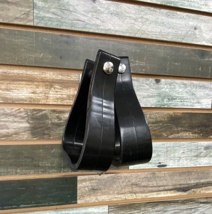 USED Tough 1 Western Stirrups (2) 4.5” Black