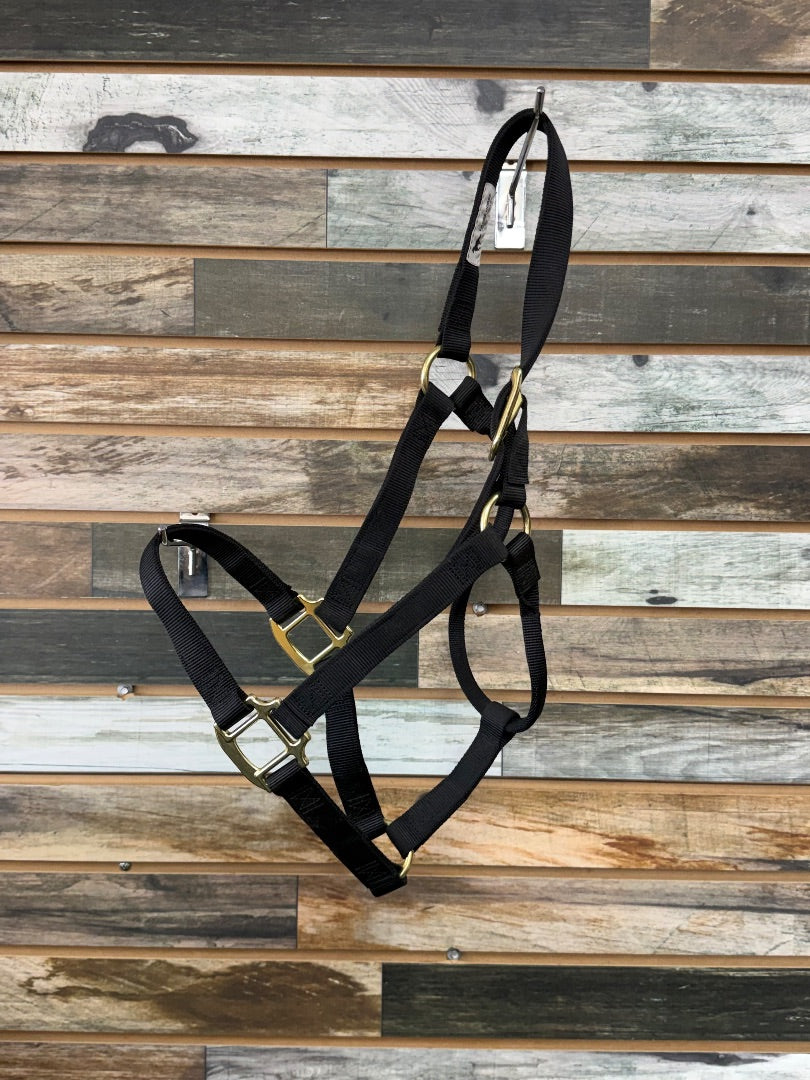 USED Large Black Weaver Nylon Halter