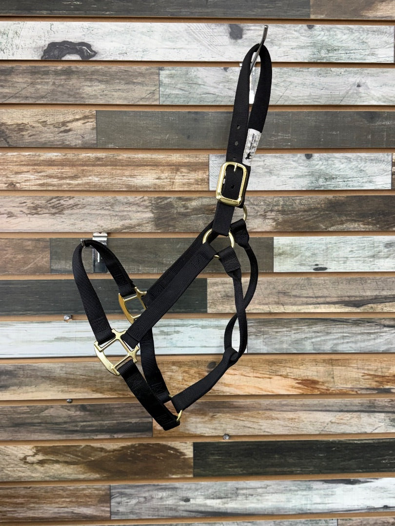 USED Large Black Weaver Nylon Halter