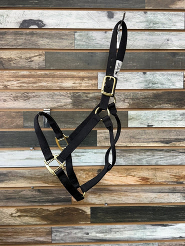 USED Large Black Weaver Nylon Halter