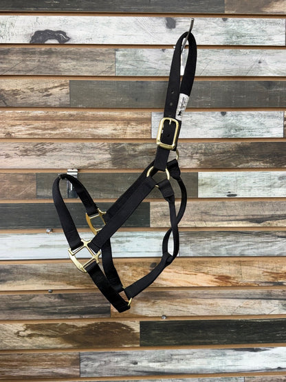 USED Large Black Weaver Nylon Halter