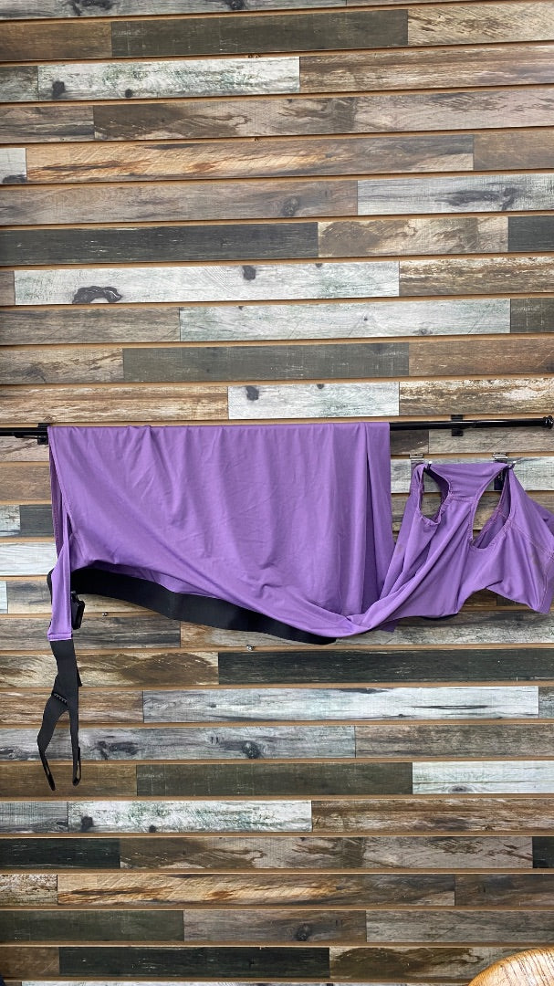 USED Golden Horseshoe Equestrian Lycra Slinky With Head Medium Purple