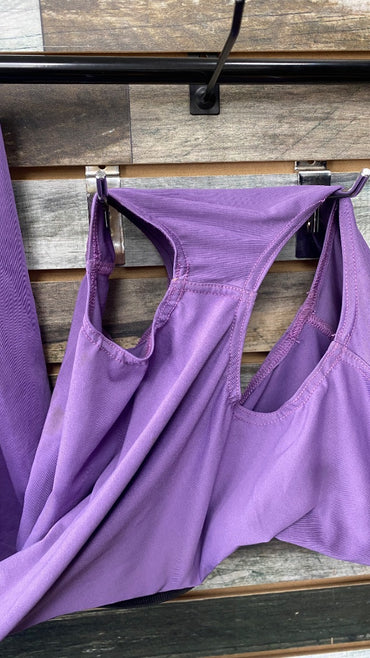 USED Golden Horseshoe Equestrian Lycra Slinky With Head Medium Purple