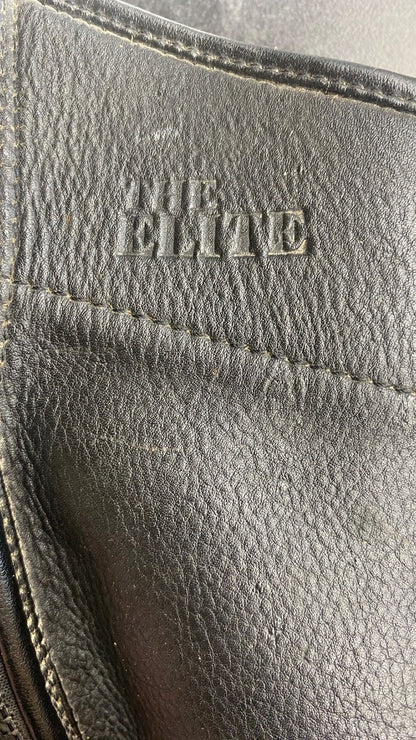 USED The Elite Leather Half Chaps Small Black