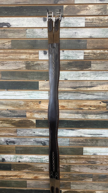 USED Bobby's Country Fancy Stitched Leather Girth 52" Havana