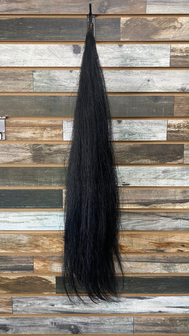 USED Golden Horseshoe Equestrian Pony Fake Tail Pony Black