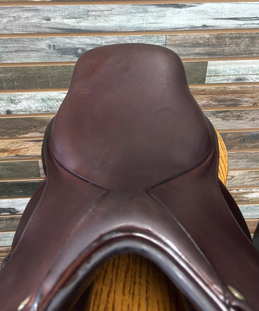 USED Dover Circut Premier Monoflap Event Saddle 17" Chocolate
