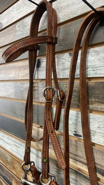 USED Browband Headstall with Bit & Split Reins