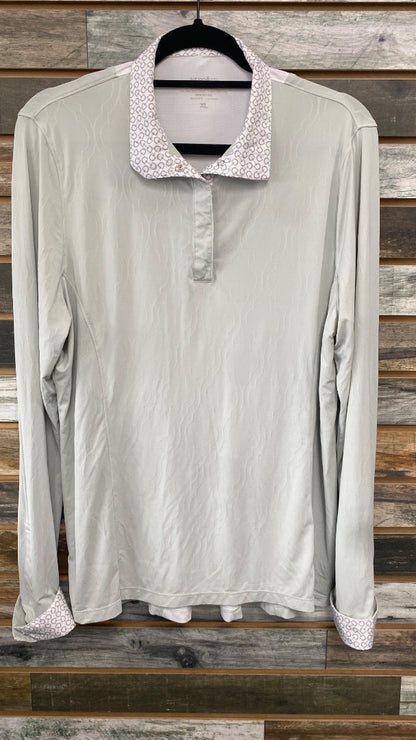 USED Kerrits Long Sleeve Sun Shirt XL Mint Green