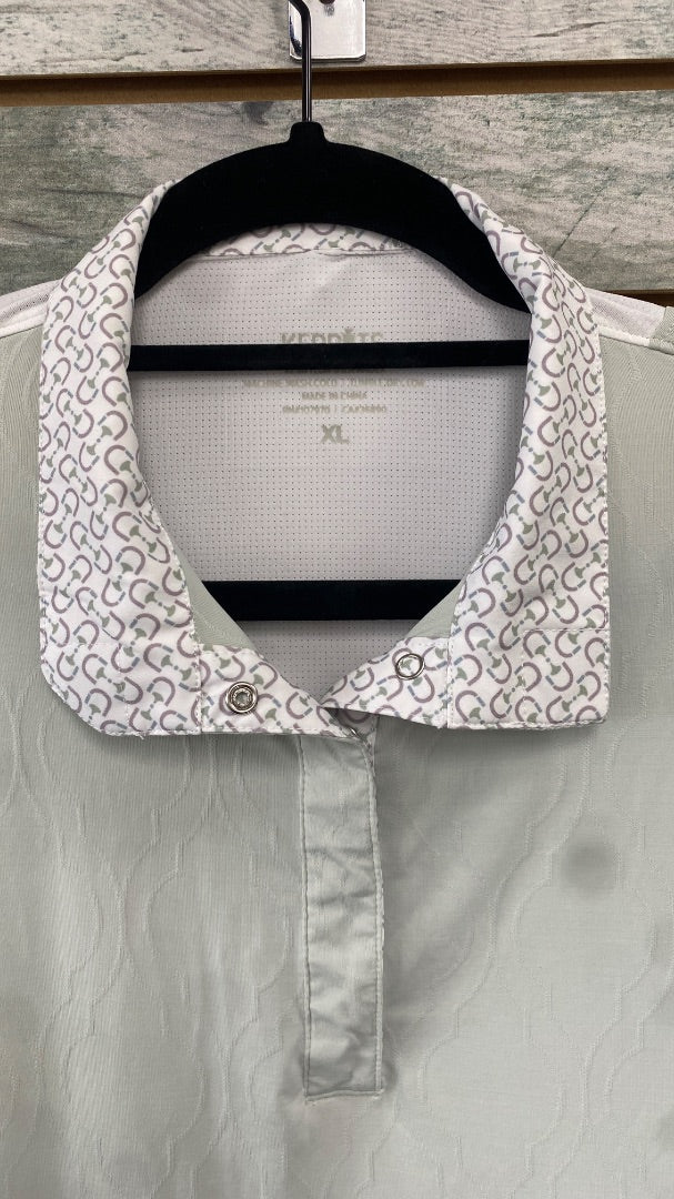 USED Kerrits Long Sleeve Sun Shirt XL Mint Green