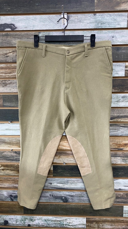 USED Devon-Aire Knee Patch Breeches 40 Reg Tan
