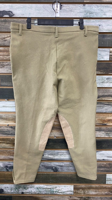 USED Devon-Aire Knee Patch Breeches 40 Reg Tan